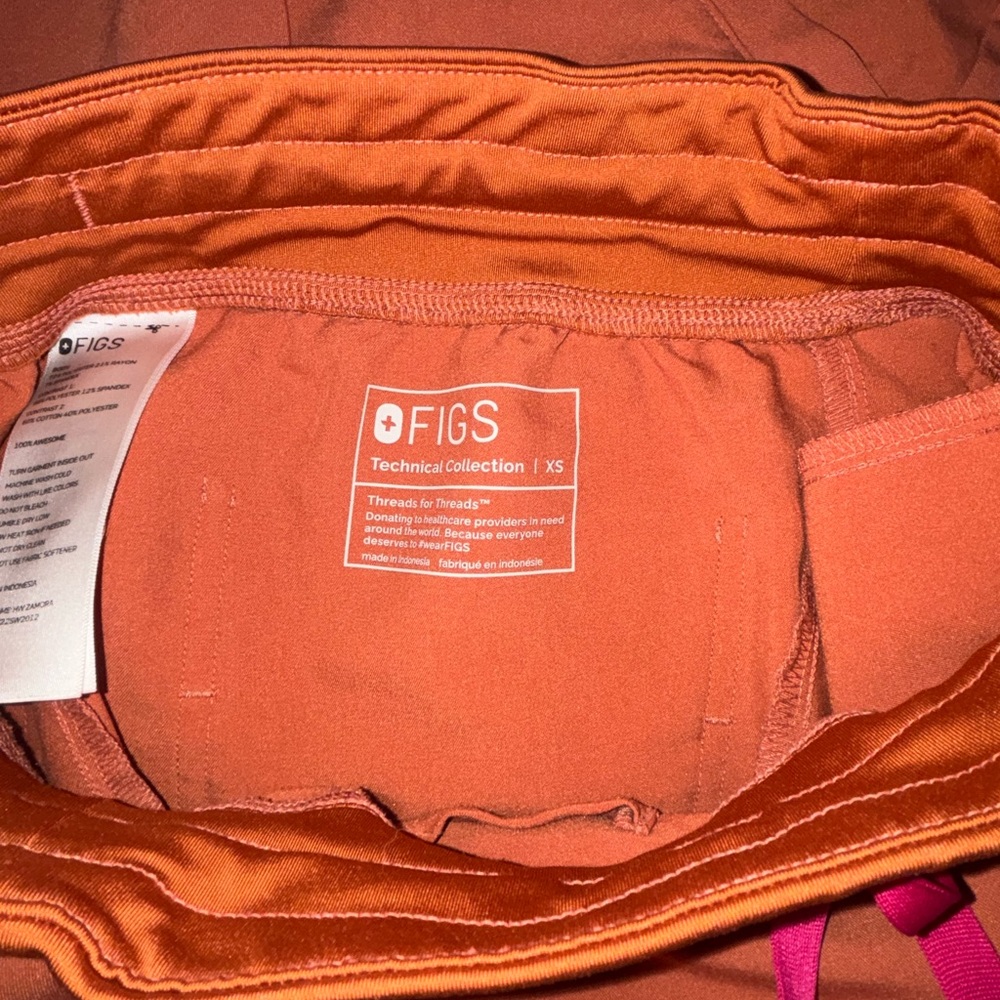 Figs Orange Technical Collection Top - image 3